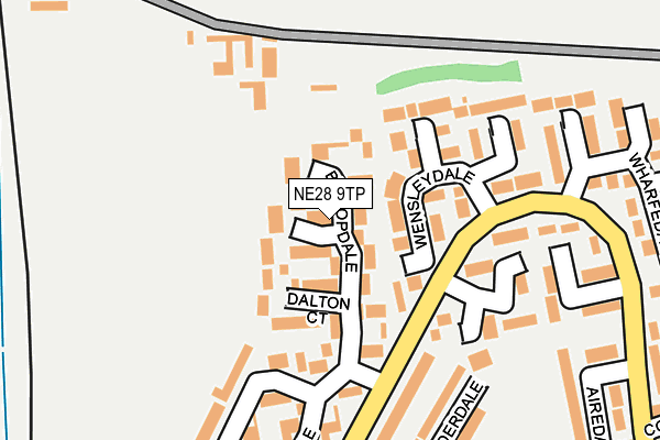 NE28 9TP map - OS OpenMap – Local (Ordnance Survey)