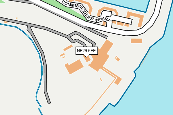 NE29 6EE map - OS OpenMap – Local (Ordnance Survey)