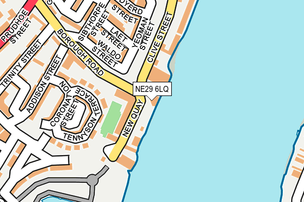 NE29 6LQ map - OS OpenMap – Local (Ordnance Survey)