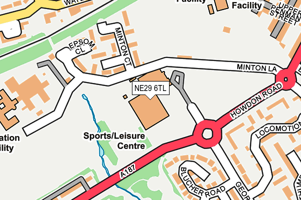NE29 6TL map - OS OpenMap – Local (Ordnance Survey)