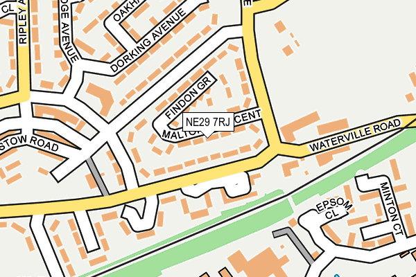 NE29 7RJ map - OS OpenMap – Local (Ordnance Survey)