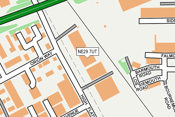 NE29 7UT map - OS OpenMap – Local (Ordnance Survey)