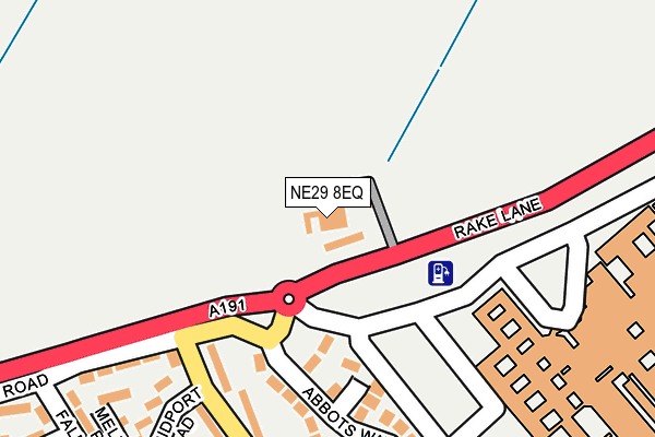 NE29 8EQ map - OS OpenMap – Local (Ordnance Survey)