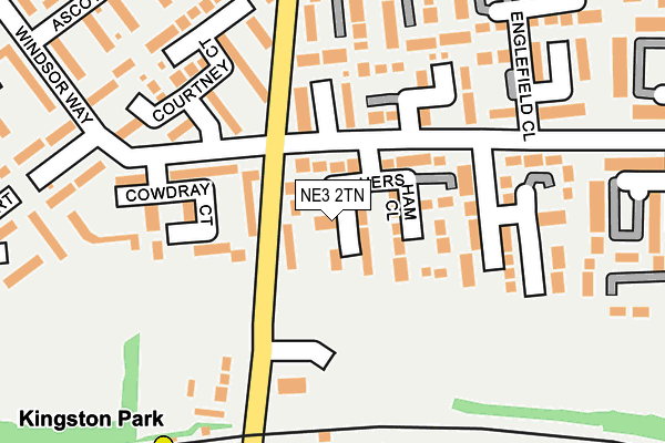 NE3 2TN map - OS OpenMap – Local (Ordnance Survey)