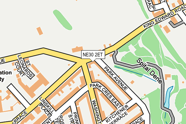 NE30 2ET map - OS OpenMap – Local (Ordnance Survey)