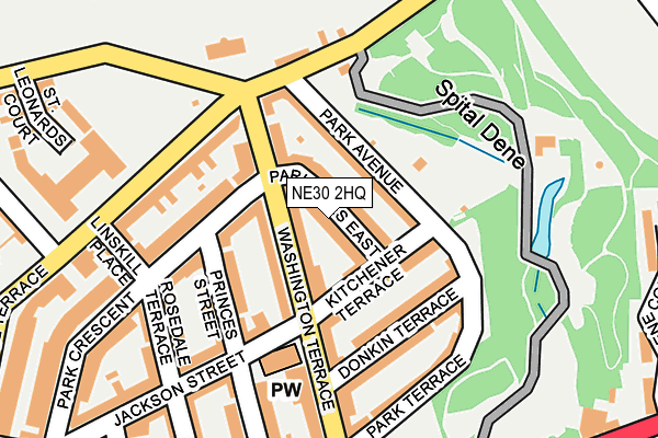 NE30 2HQ map - OS OpenMap – Local (Ordnance Survey)