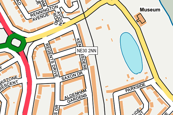 NE30 2NN map - OS OpenMap – Local (Ordnance Survey)