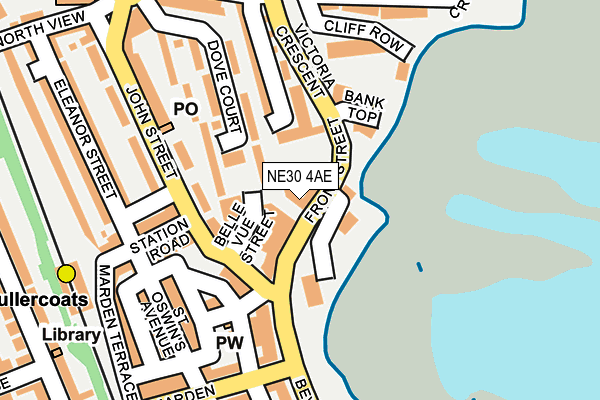 NE30 4AE map - OS OpenMap – Local (Ordnance Survey)