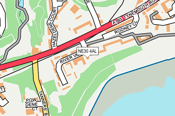 NE30 4AL map - OS OpenMap – Local (Ordnance Survey)