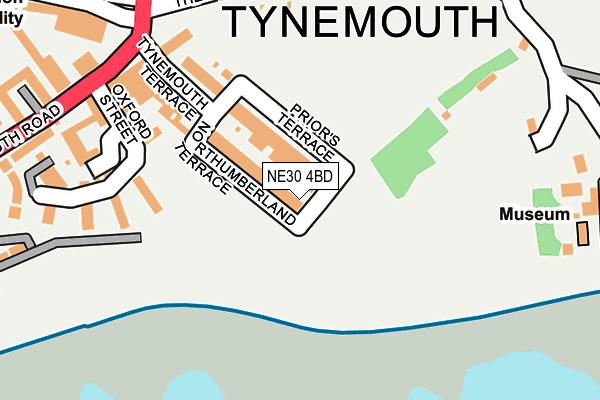 NE30 4BD map - OS OpenMap – Local (Ordnance Survey)