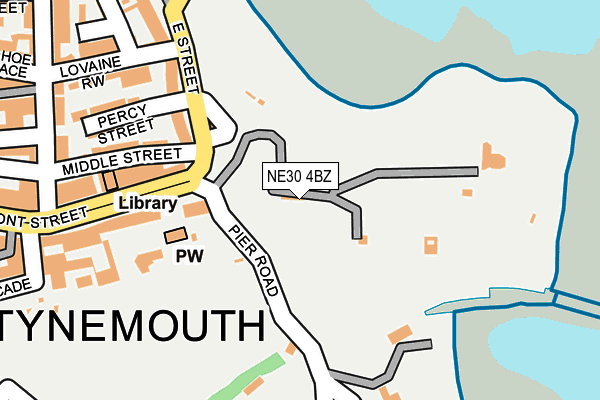 NE30 4BZ map - OS OpenMap – Local (Ordnance Survey)