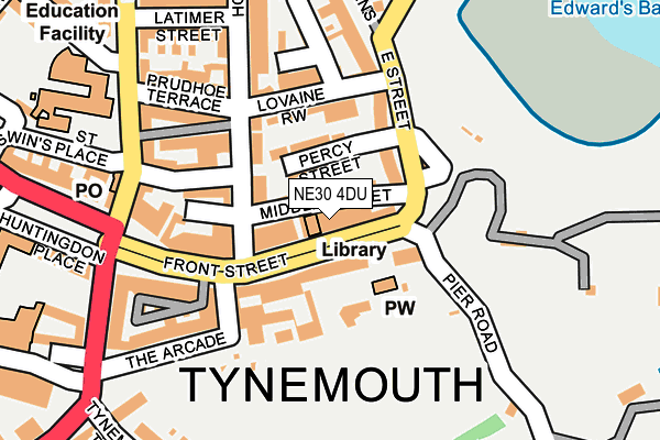 NE30 4DU map - OS OpenMap – Local (Ordnance Survey)