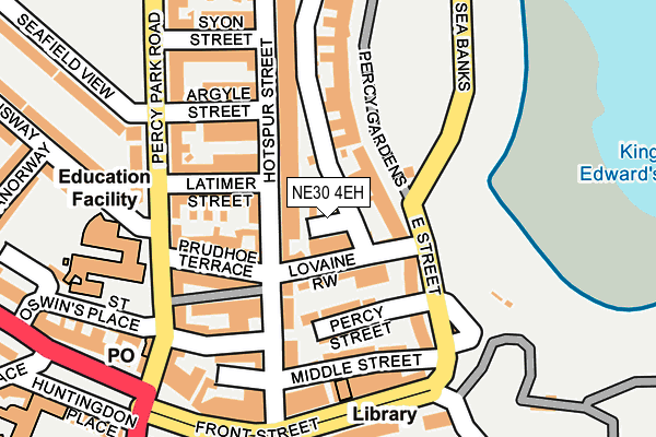 NE30 4EH map - OS OpenMap – Local (Ordnance Survey)