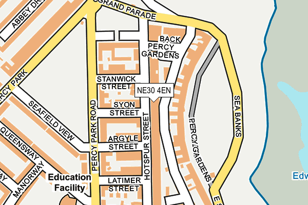 NE30 4EN map - OS OpenMap – Local (Ordnance Survey)