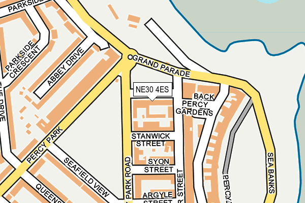 NE30 4ES map - OS OpenMap – Local (Ordnance Survey)