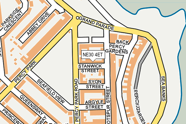 NE30 4ET map - OS OpenMap – Local (Ordnance Survey)