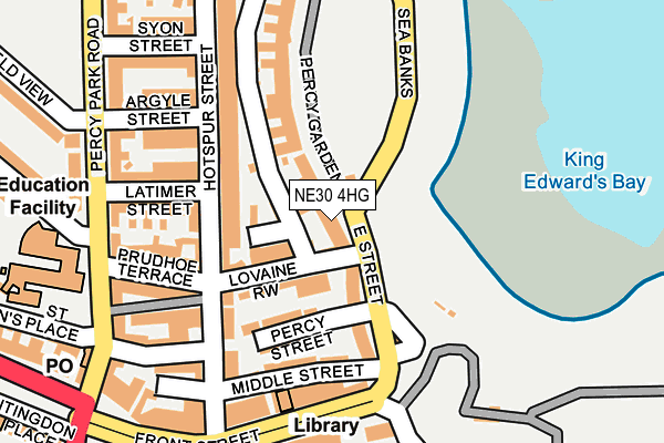 NE30 4HG map - OS OpenMap – Local (Ordnance Survey)