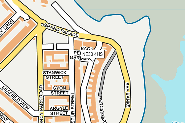 NE30 4HS map - OS OpenMap – Local (Ordnance Survey)