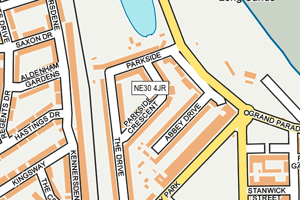 NE30 4JR map - OS OpenMap – Local (Ordnance Survey)