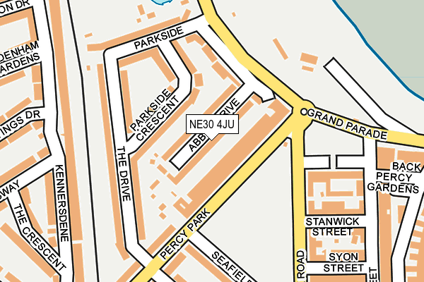 NE30 4JU map - OS OpenMap – Local (Ordnance Survey)
