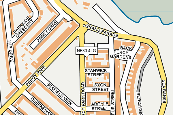 NE30 4LG map - OS OpenMap – Local (Ordnance Survey)