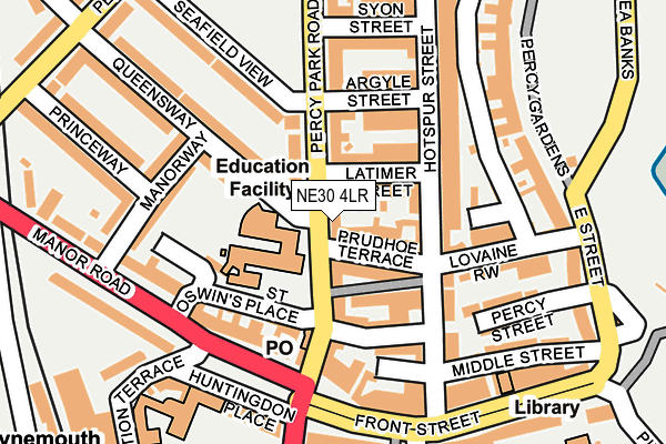 NE30 4LR map - OS OpenMap – Local (Ordnance Survey)