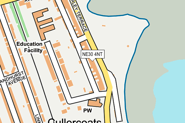 NE30 4NT map - OS OpenMap – Local (Ordnance Survey)