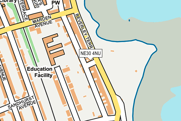 NE30 4NU map - OS OpenMap – Local (Ordnance Survey)