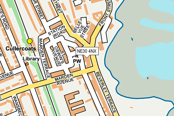NE30 4NX map - OS OpenMap – Local (Ordnance Survey)
