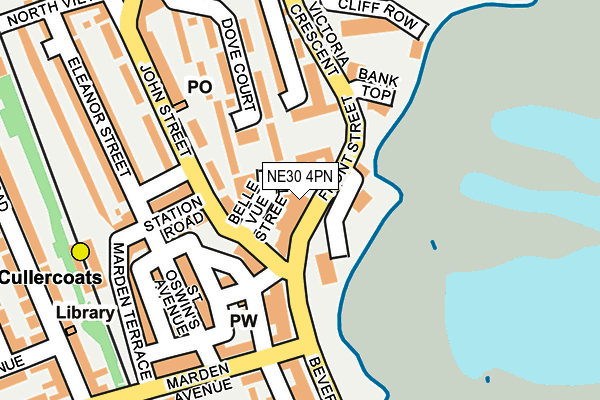 NE30 4PN map - OS OpenMap – Local (Ordnance Survey)