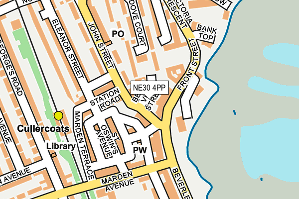 NE30 4PP map - OS OpenMap – Local (Ordnance Survey)