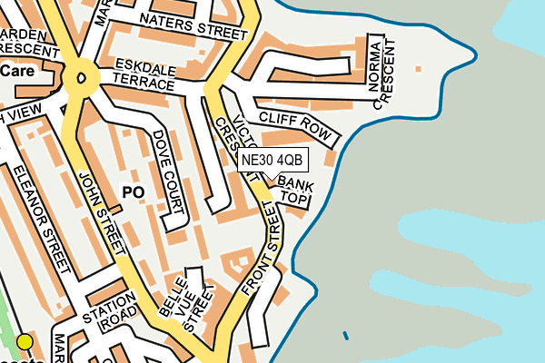 NE30 4QB map - OS OpenMap – Local (Ordnance Survey)