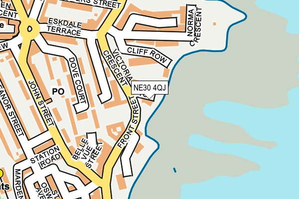 NE30 4QJ map - OS OpenMap – Local (Ordnance Survey)