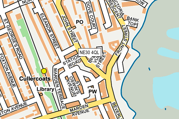 NE30 4QL map - OS OpenMap – Local (Ordnance Survey)