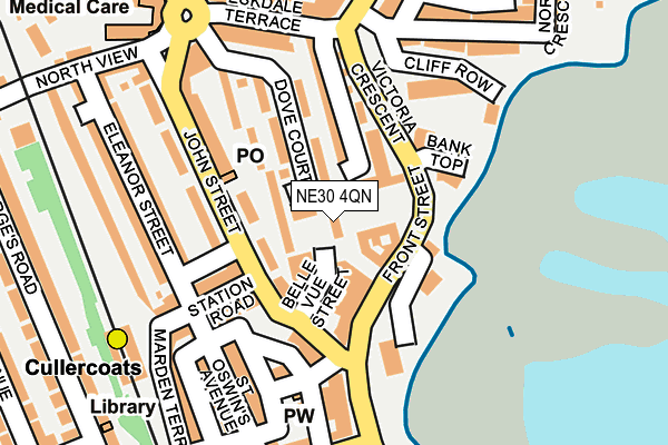 NE30 4QN map - OS OpenMap – Local (Ordnance Survey)