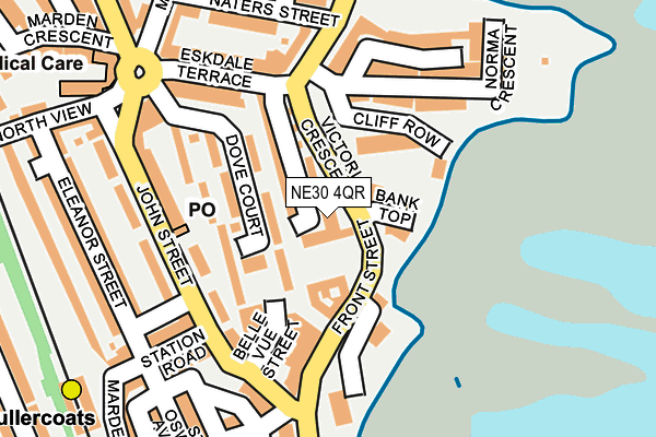 NE30 4QR map - OS OpenMap – Local (Ordnance Survey)