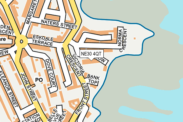 NE30 4QT map - OS OpenMap – Local (Ordnance Survey)