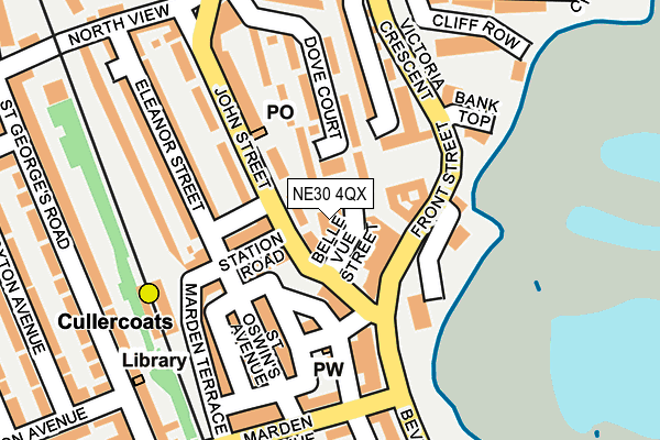 NE30 4QX map - OS OpenMap – Local (Ordnance Survey)