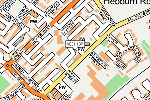 NE31 1BP map - OS OpenMap – Local (Ordnance Survey)