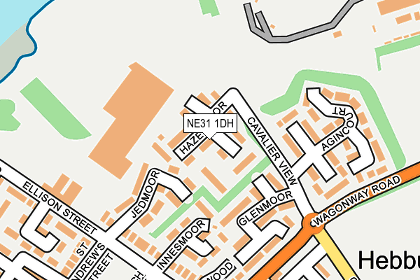 NE31 1DH map - OS OpenMap – Local (Ordnance Survey)