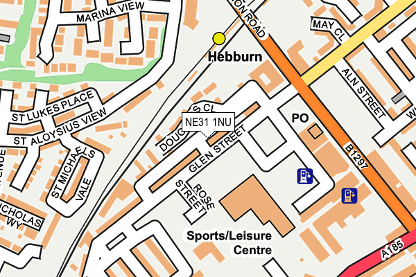 NE31 1NU map - OS OpenMap – Local (Ordnance Survey)