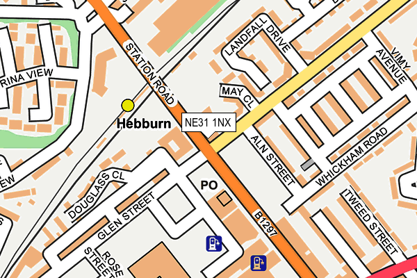 NE31 1NX map - OS OpenMap – Local (Ordnance Survey)