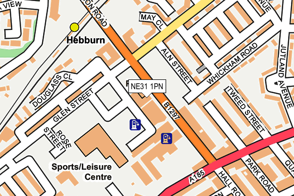 NE31 1PN map - OS OpenMap – Local (Ordnance Survey)