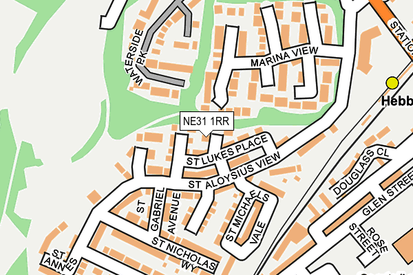 NE31 1RR map - OS OpenMap – Local (Ordnance Survey)