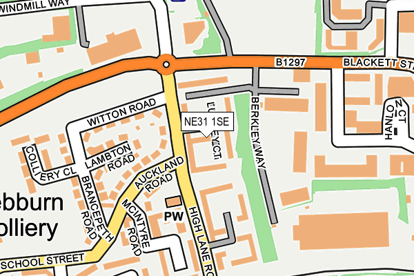 NE31 1SE map - OS OpenMap – Local (Ordnance Survey)