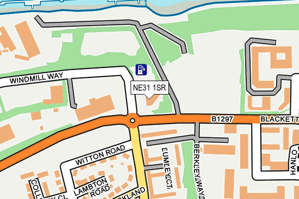 NE31 1SR map - OS OpenMap – Local (Ordnance Survey)