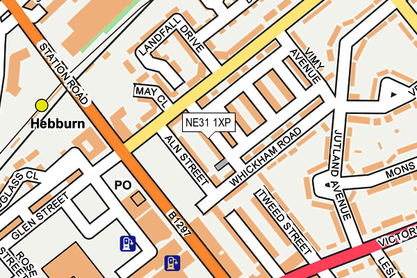 NE31 1XP map - OS OpenMap – Local (Ordnance Survey)