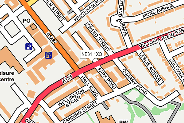 NE31 1XQ map - OS OpenMap – Local (Ordnance Survey)