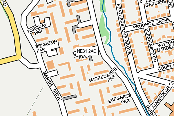 NE31 2AQ map - OS OpenMap – Local (Ordnance Survey)