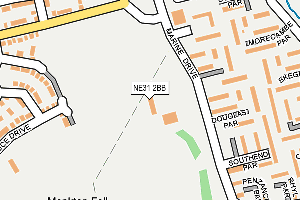 NE31 2BB map - OS OpenMap – Local (Ordnance Survey)